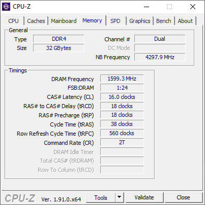 CPU-Z Check memoire