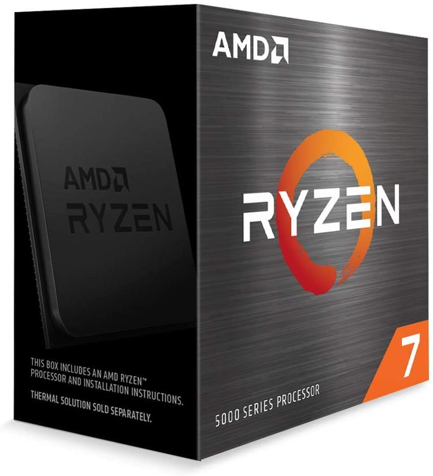 Processeur AMD Ryzen 7 5800X, le second meilleur processeur pour streamer. 
