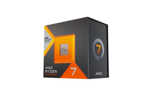 AMD Ryzen 7 7800X3D Processeur avec La Technologie 3D V-Cache, 8 Cœurs/16 Threads Débridés, Architecture Zen 4, 104M Cache, 120W TDP, Jusqu'à 5,0 GHz Fréquence Boost, Socket AMD 5, DDR5 & PCIe 5.0