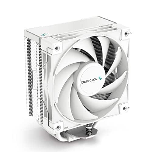 DeepCool AK400 WH Ventilateur de Processeur PC, Refroidisseur de processeur Ventirad, 4 Caloducs, Ventilateur 120mm PWM, TDP 220W, Blanc