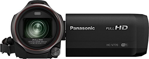 Panasonic HC-V770 Camescopes Classique 1080 pixels Zoom Optique 20 x 12.76 Mpix- Version étrangère