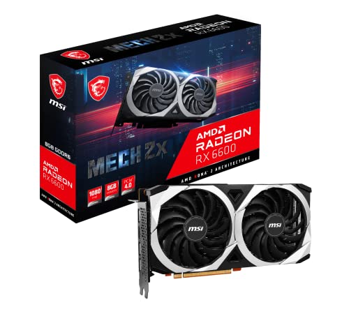 MSI AMD Radeon RX 6600 Mech 2X 8G 912-V502-039 Noir