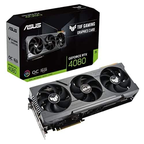 ASUS TUF Gaming NVIDIA GeForce RTX 4080 OC Edition – Carte graphique gaming (16GB GDDR6X, PCIe 4.0, HDMI 2.1a, DisplayPort 1.4a)
