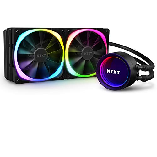 NZXT Kraken X53 RGB 240mm - RL-KRX53-R1 - Kit Watercooling All-In-One RGB pour CPU - Pompe améliorée - Connecteur RGB - Ventilateurs AER RGB 2 120mm (2 inclus) - Noir
