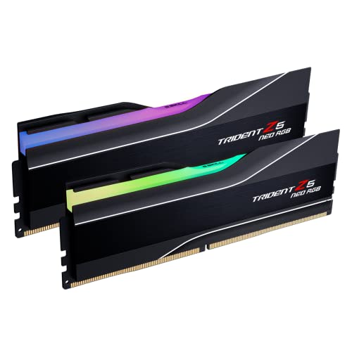 G.Skill Trident Z5 Neo RGB Series Lot de 2 barrettes mémoire SDRAM DDR5 6000 PC5-48000 CL36-36-96 1,35 V Noir mat 32 Go (2 x 16 Go)