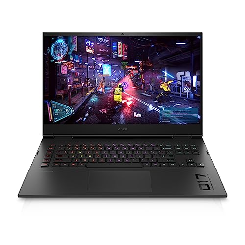 OMEN by HP 17-ck1001sf PC Portable Gaming 17.3" QHD IPS (Intel Core i7-12700H, RAM 32 Go, SSD 1 To, NVIDIA GeForce RTX 3080 Ti, AZERTY, Windows 11 Famille) Noir ombré