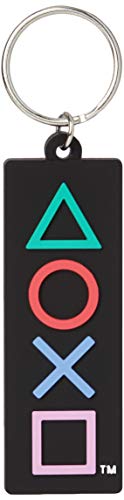 Pyramid International Playstation (Shapes) Porte-clés en Caoutchouc, Multicolore, Taille Unique Mixte