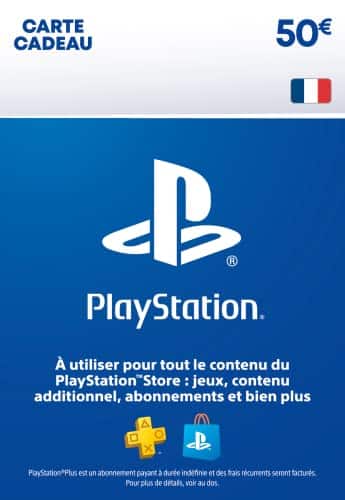 50€ Carte Cadeau PlayStation | PSN Compte Français [Code par Email]