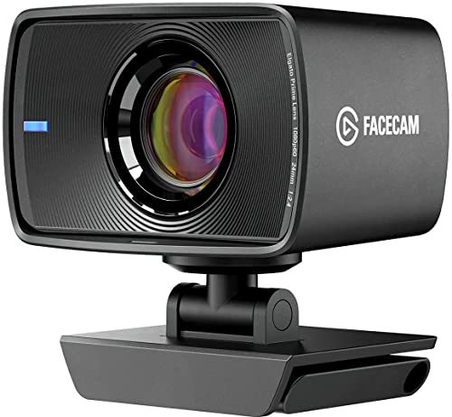 Elgato Facecam - Webcam 1080p60 en vraie Full HD pour streaming, gaming et visio, capteur Sony, correction avancée de la lumière, commandes reflex, compatible OBS, Zoom, Teams et plus, pour PC/Mac