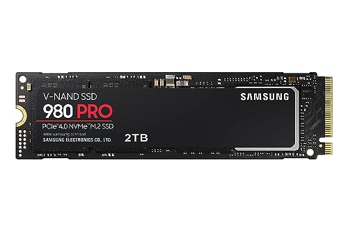 Samsung 980 PRO MZ-V8P2T0BW | Disque SSD Interne NVMe M.2, PCIe 4.0, 2 To, Contrôle thermique intelligent - Compatible PS5