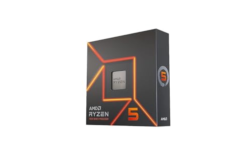 AMD Ryzen 5 7600X Processeur, 6 Cœurs/12 Threads Débridés, Architecture Zen 4, 38MB L3 Cache, 105W TDP, Jusqu'à 5,3 GHz Fréquence Boost, Socket AMD 5, DDR5 & PCIe 5.0, Pas de Ventirad