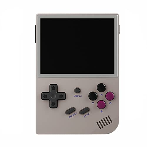 NITEBEAM ANBERNIC RG35XX Console de jeu portable rétro (gris, carte TF 64 Go, plus de 5500 jeux)