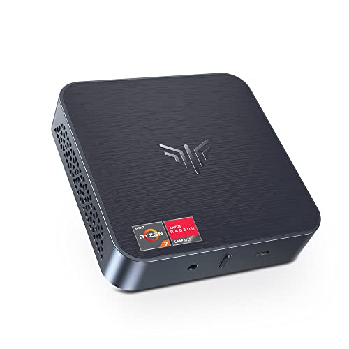 NiPoGi AMD Ryzen 7 3750H Mini PC Windows 11 Pro, 16 Go DDR4 / 512 Go SSD Ordinateur de Bureau, Graphique Radeon RX Vega 10, DP + HDMI 4K @ 60 Hz, Dual WiFi Micro Gamer PC