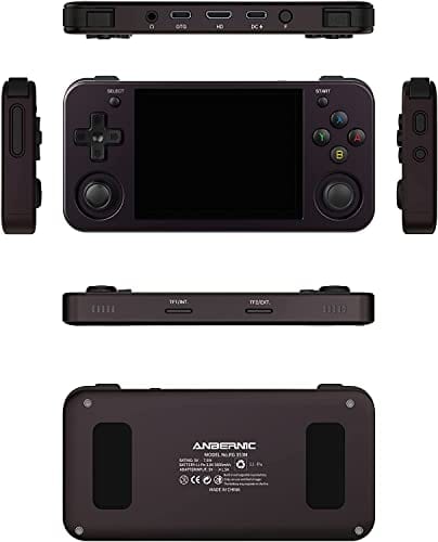 RG353M Consoles de Jeux Portables, Aluminum Alloy CNC Process Dual OS Android 11 + Linux System Support 5G WiFi 4.2 Bluetooth Built-in 64G SD Card 4452 Jeux