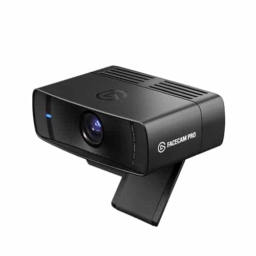 Elgato Facecam Pro - Webcam Ultra HD en vraie 4K60 pour streaming, gaming et visio, capteur Sony, correction de lumière avancée, commandes reflex, grand-angle, compatible OBS, Teams, Zoom, pour PC/Mac