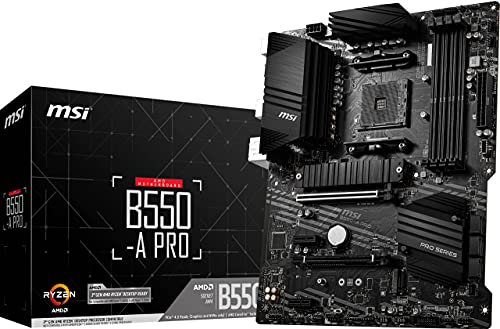 MSI B550-A PRO (AMD AM4, DDR4, M.2, USB 3.2 Gen 2, HDMI, ATX Carte Mère)