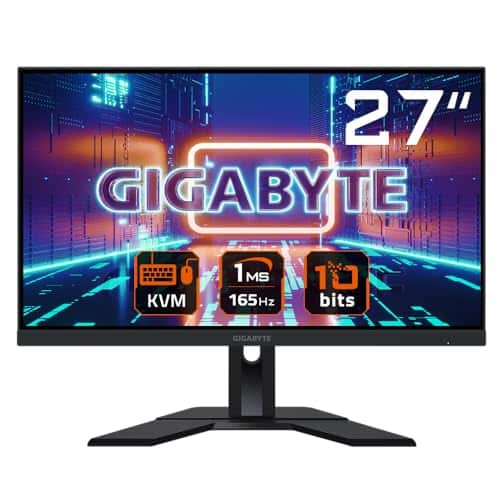 Gigabyte M27Q 27 inch, KVM, Gaming Monitor QHD (2560 x 1440) 170 Hz, Black