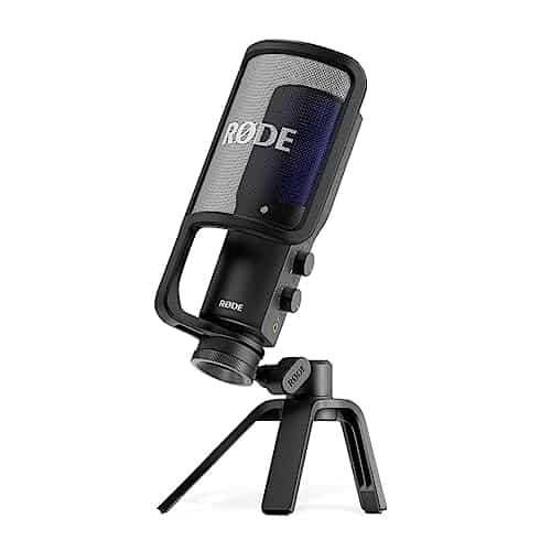 RØDE NT-USB+ Microphone USB professionnel pour l'enregistrement d'un audio exceptionnel directement sur un ordinateur ou un appareil mobile