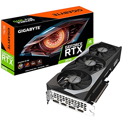 GIGABYTE GeForce RTX 3070 Gaming OC 8G (rev. 2.0) NVIDIA 8 Go GDDR6 Noir