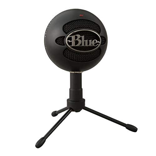 Blue Snowball iCE USB Mic for Recording, Streaming, Podcasting, Gaming on PC and Mac, Condenser Microphone with Cardioid Capsule, Adjustable Desktop Stand, Plug 'n Play - Black
