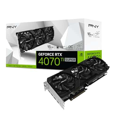 PNY GeForce™ RTX 4070 Ti Super™ 16GB Verto™ Overclocked Triple Fan DLSS 3