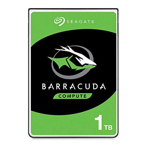 Seagate BarraCuda, 1 To, disque dur interne, 2,5 pouces, SATA 6 Gbit/s, 5 400 tr/min, 128 Mo de cache, pour PC et ordinateur portable, FFP (ST1000LM048)