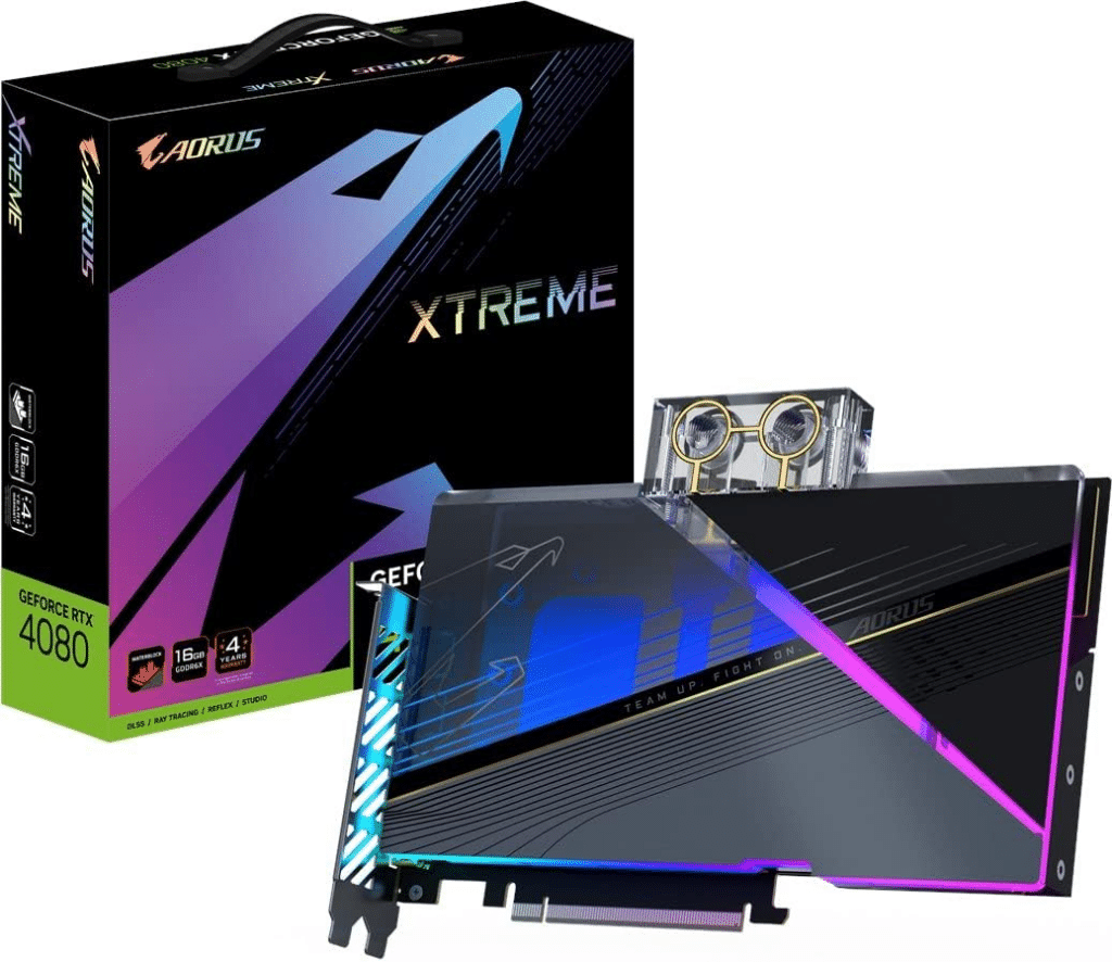 Meilleures Cartes Graphiques Watercooler
GIGA VGA RTX4080 WATERFORCE WB