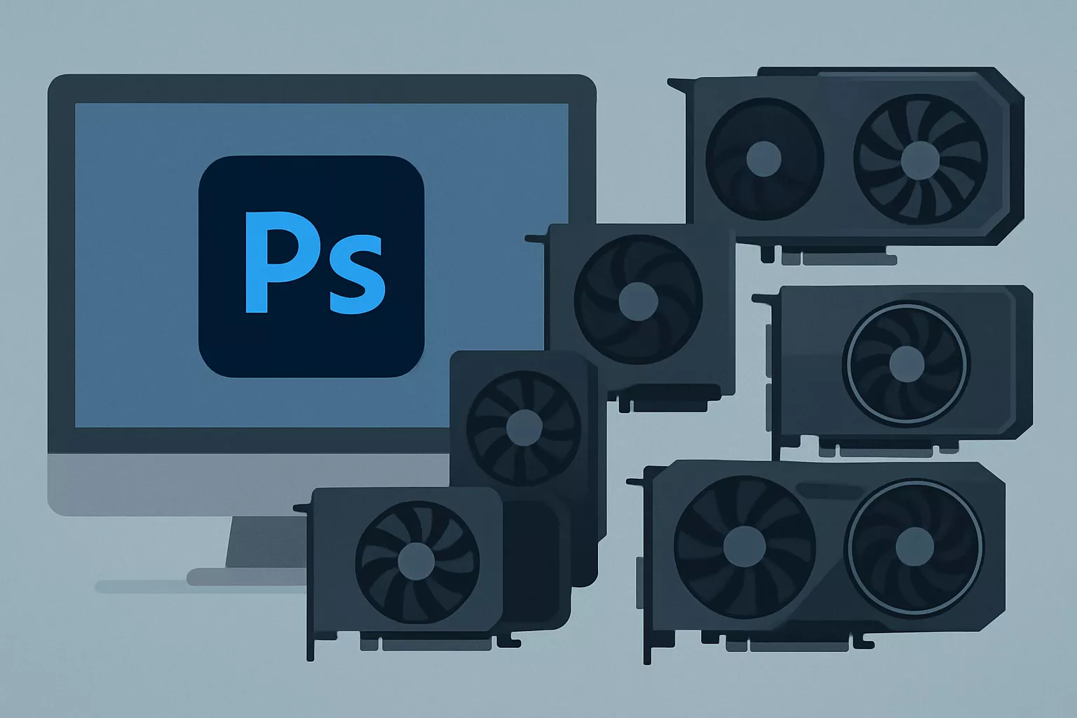 Cartes graphiques pour Photoshop