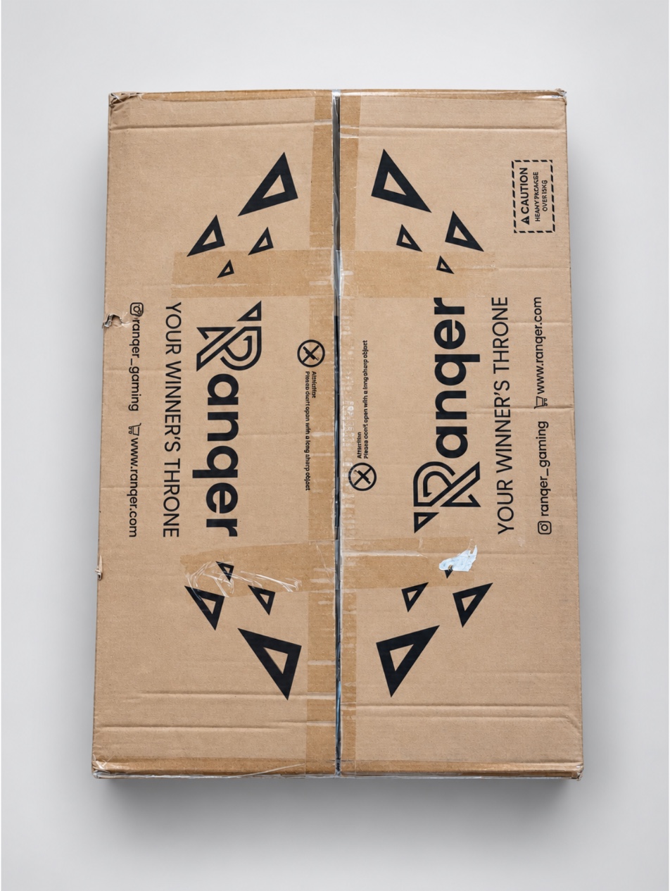 Carton de la chaise gaming Ranqer Felix vu du dessus